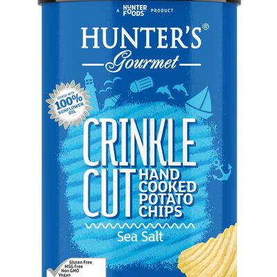 Hunter’s Gourmet Crinckled Sea Salt potato chips 140gr