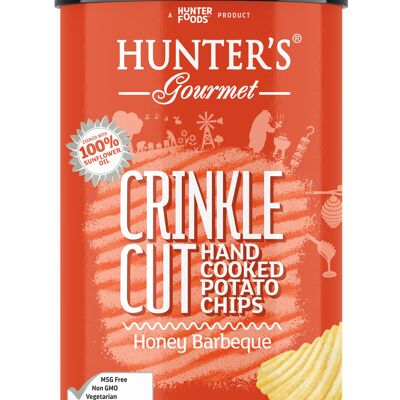 Hunter’s Gourmet crinckled Honey Barbecue potato chips 140gr