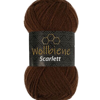 Wollbiene Scarlett 23 knitting wool 50 gr polyacrylic crochet wool Uni wool