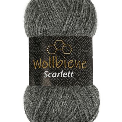 Wollbiene Scarlett 04 knitting wool 50 gr polyacrylic crochet wool Uni wool
