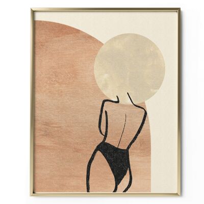 Stoïque Abstract Art Print , 12x16in | 30x40cm