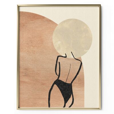 Stoïque Abstract Art Print , 12x18in | 30x45cm