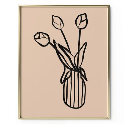 Tulipes Art Print , A4 | 8.3in x 11.7in