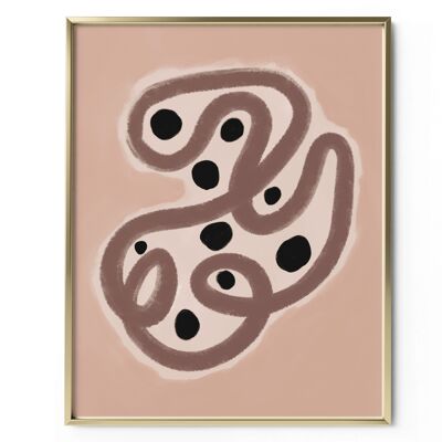 Viper Abstract Art Print , 5x7in | 13x18cm