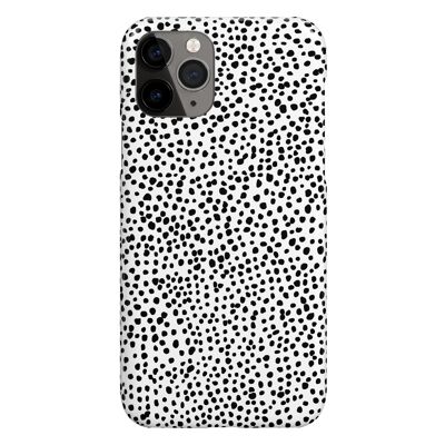 White Animal Dots iPhone Case , iPhone SE (2020)