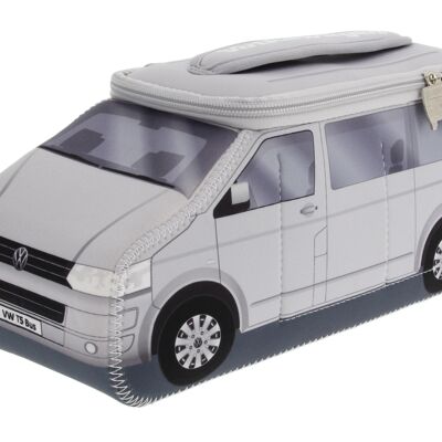 VOLKSWAGEN BUS VW T5 Bus 3D Neoprene Borsa universale - grigio argento