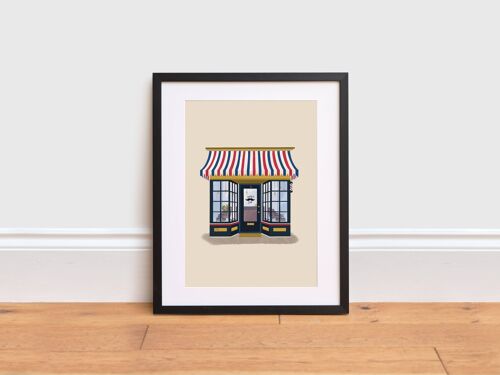 Barber Shop Print , A3