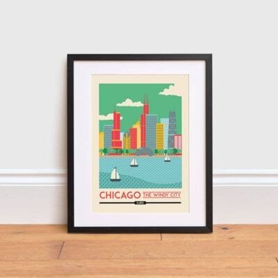 Chicago print , A3