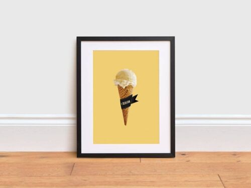 Ice Cream "I scream" Print ,