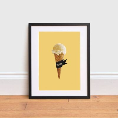 Ice Cream "I scream" Print ,