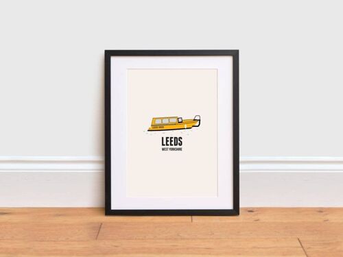 Leeds Water Taxi Print ,