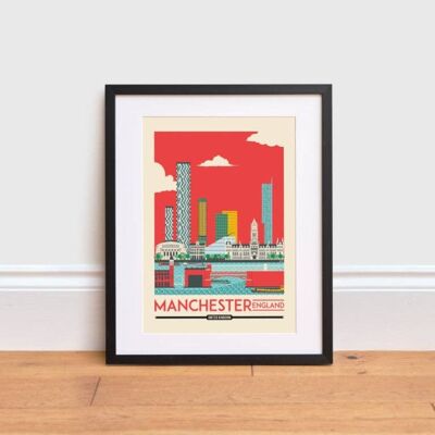 Manchester Print , A4