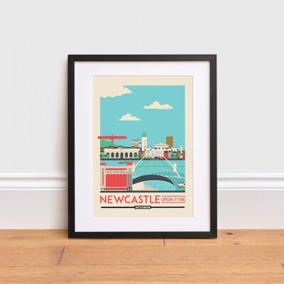 Newcastle Print , A3