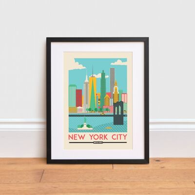 New York City Print , A4