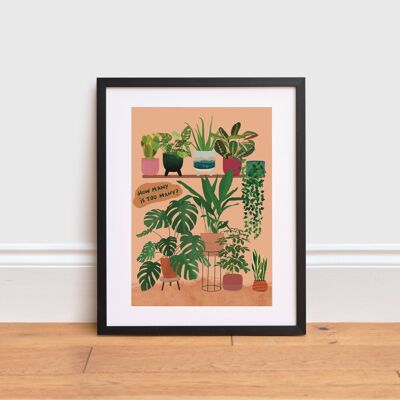 Plant addict Print , A4