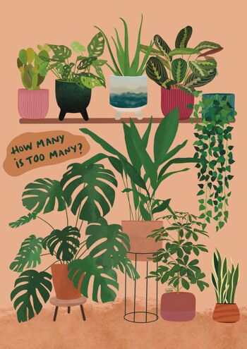 Adepte des plantes Print , A4 3