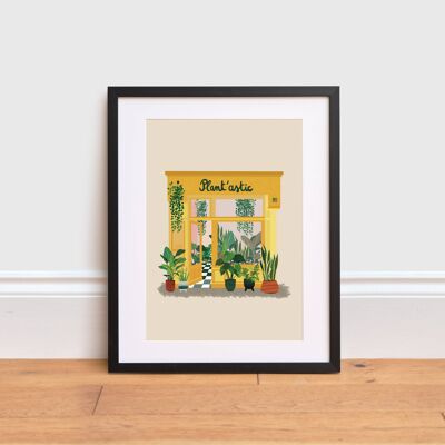 Plant Shop Print , A4