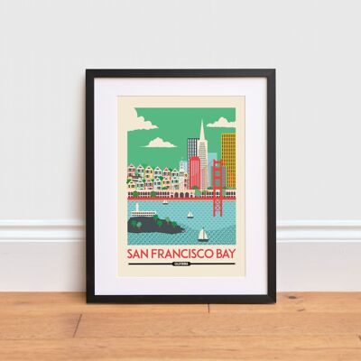 San Francisco print , A4