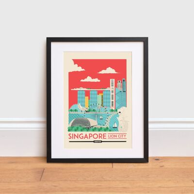 Singapore Print , A4