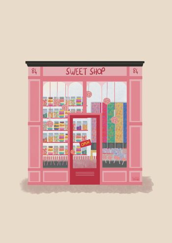 Impression de magasin de bonbons, A3 3