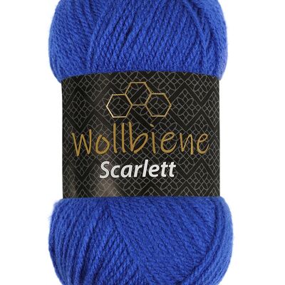 Wollbiene Scarlett 13 knitting wool 50 gr polyacrylic crochet wool Uni wool