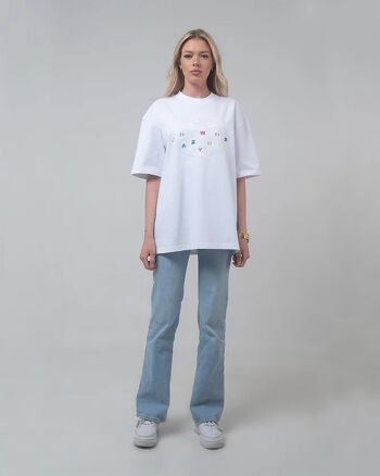 T-Shirt Blanc - MONDE FOU 1