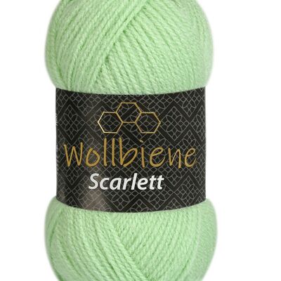Wollbiene Scarlett 19 knitting wool 50 gr polyacrylic crochet wool Uni wool