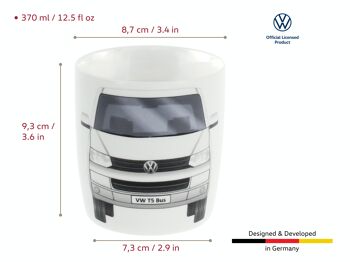 VOLKSWAGEN BUS VW T5 Combi Mug à café 370ml - blanc 10