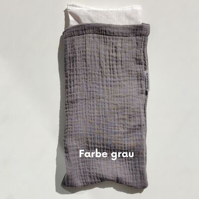 Spelled cushion 'Ador' color grey