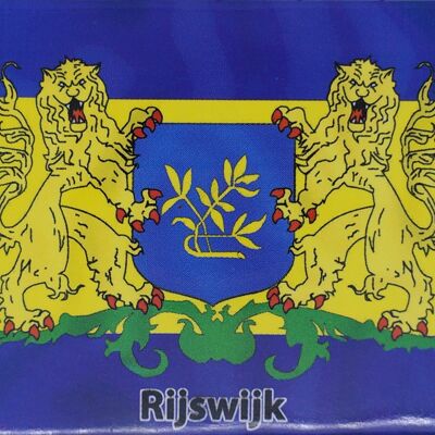 Aimant Frigo Drapeau avec Armoiries Rijswijk