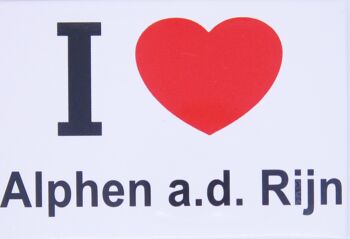 Aimant de réfrigérateur I Love Alphen a d Rijn 1