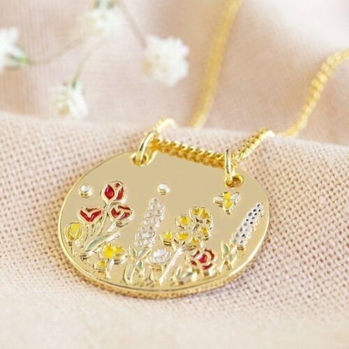 Wildflower Necklace with Real Seed Card