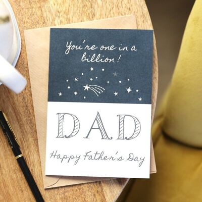 You're One in a Billion Dad' Father's Day Card