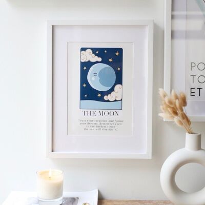 A4 Der Mond-Tarot-Kartendruck