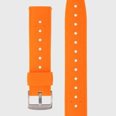 Cinturino per orologio in silicone arancione