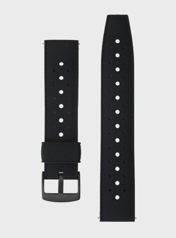Bracelet montre silicone noir