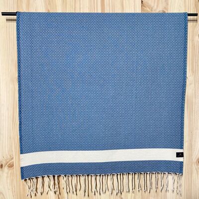 Fouta Losange Bleu Pétrole