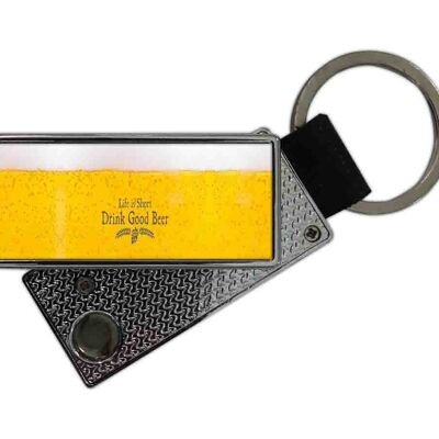 Briquet USB avec porte-clés bière