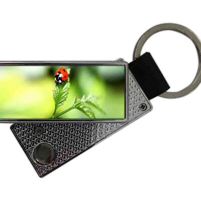 Ladybug USB keychain lighter