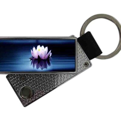 Lotus Flower USB Keychain Lighter