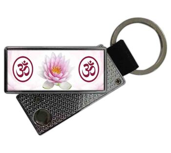 Porte-clés Yoga Fleur de Lotus USB Briquet 1