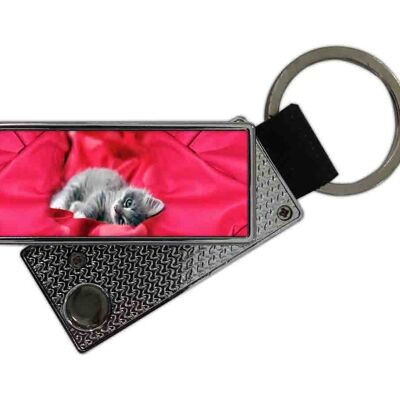 Briquet USB porte-clés chaton