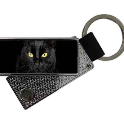 Black Cat Keychain USB Lighter