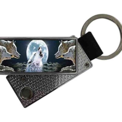 Lupy family USB keychain lighter