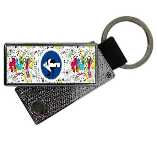 Accendino USB a Portachiavi Musica