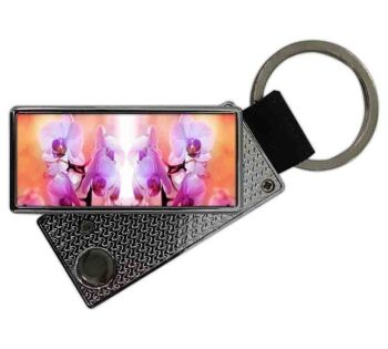 Briquet porte-clés USB Orchidées 1