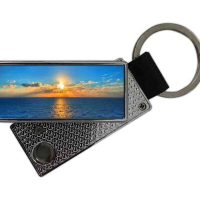 Accendino USB a Portachiavi Sole cielo mare