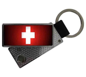 Briquet USB porte-clés suisse 1