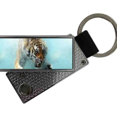 Keychain USB lighter Tiger in the water