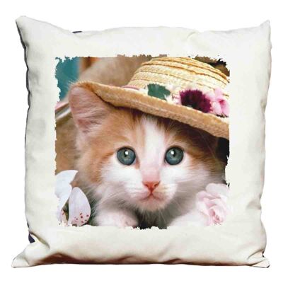 Kitten decorative pillow (version 2)